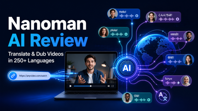 Nanoman AI Review: AI Video Engine That Instantly Translates & Dubs ANY Video URL Into 250+ Languages